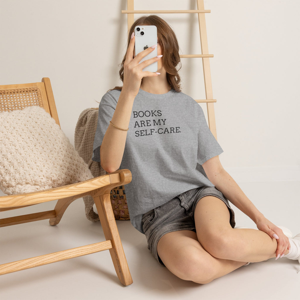 Books Are My Self-Care Tee — Literary Quote T‑Shirt for Book Lovers